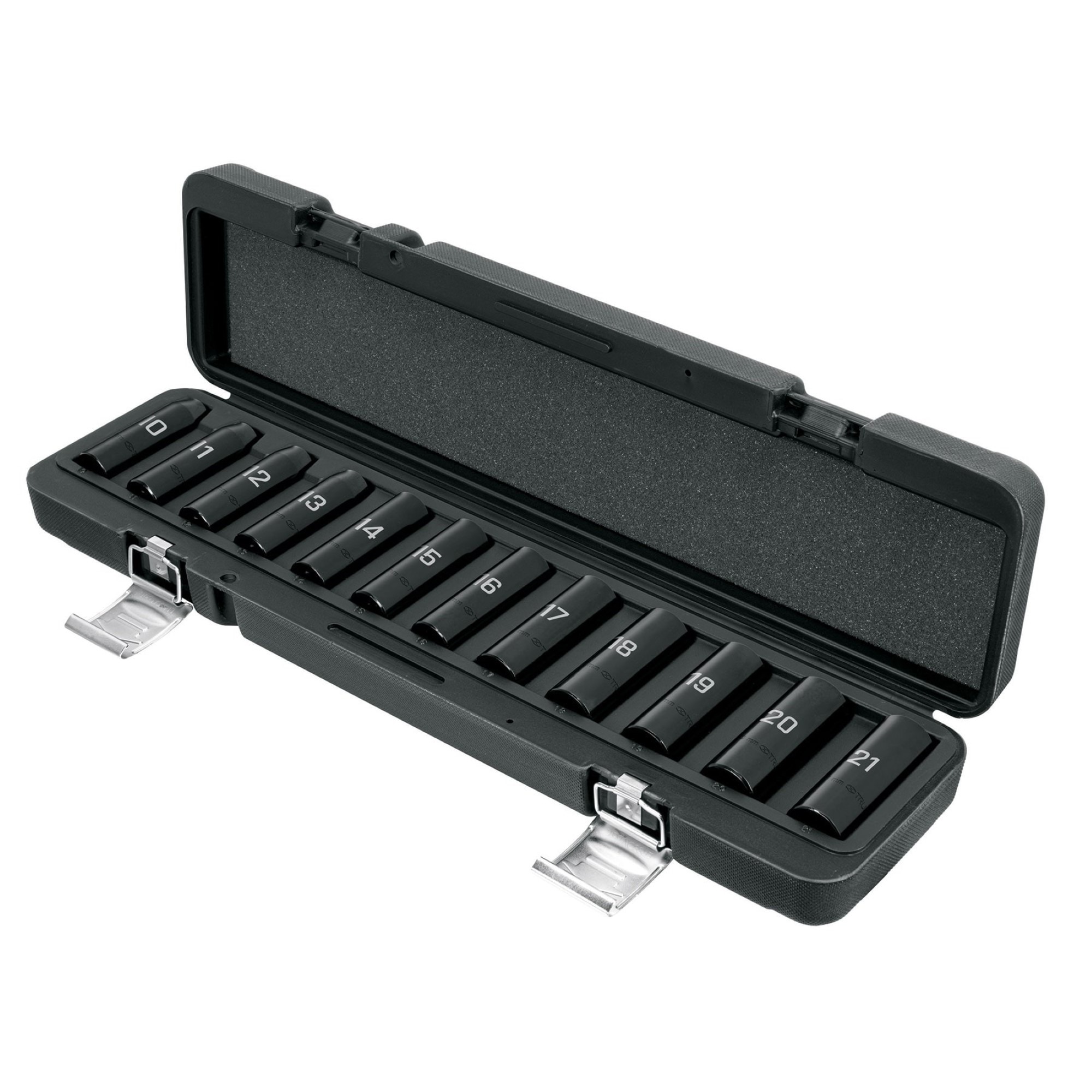 Juego 12 Copas Largas De Impacto De 6 Puntas Cuadrante 1/2"